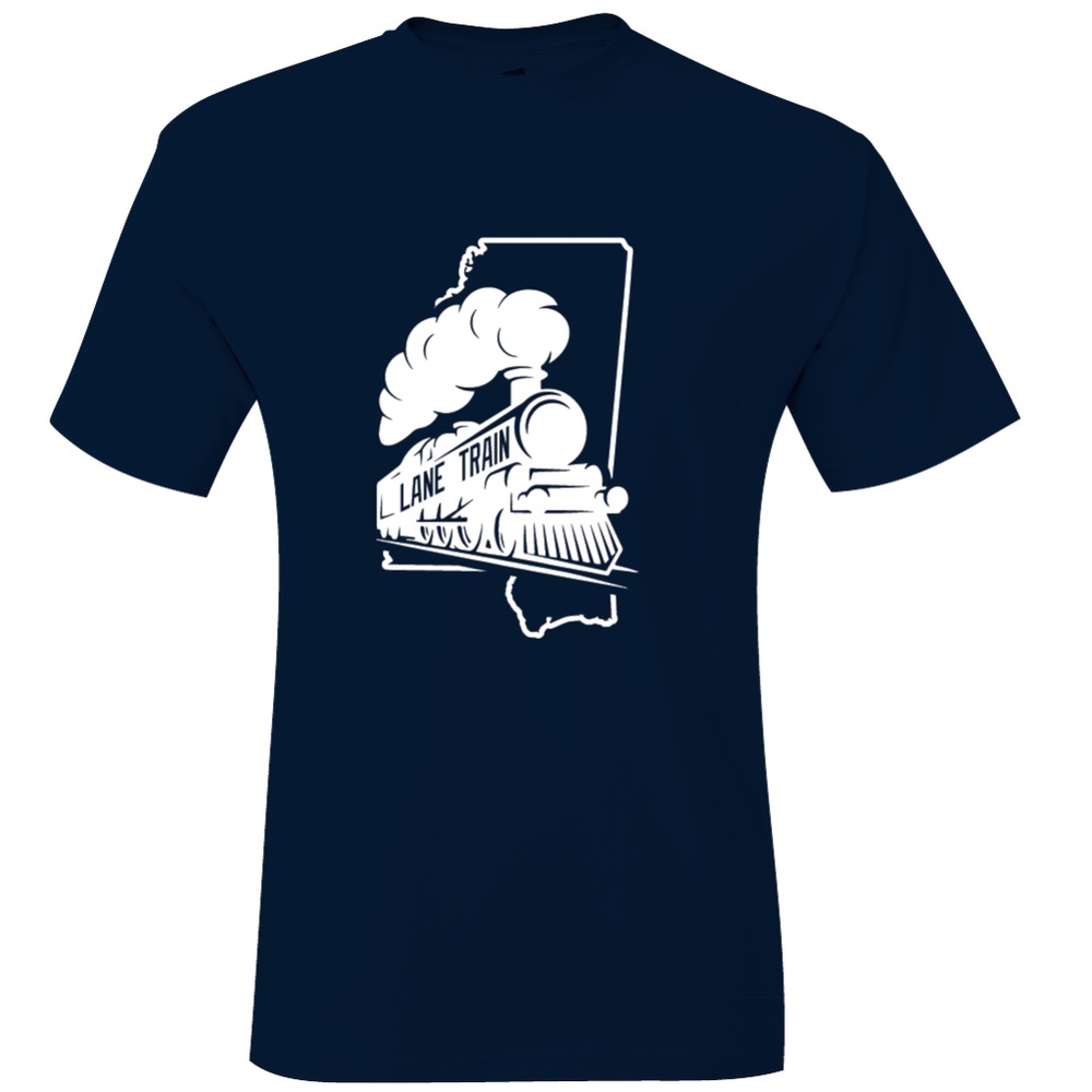 Ole Miss Rebels Lane Kiffin Lane Train Blue Tee